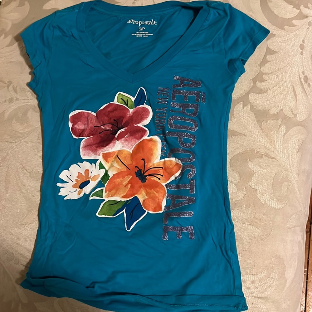 Short tee shirt, blue from Aeropostale